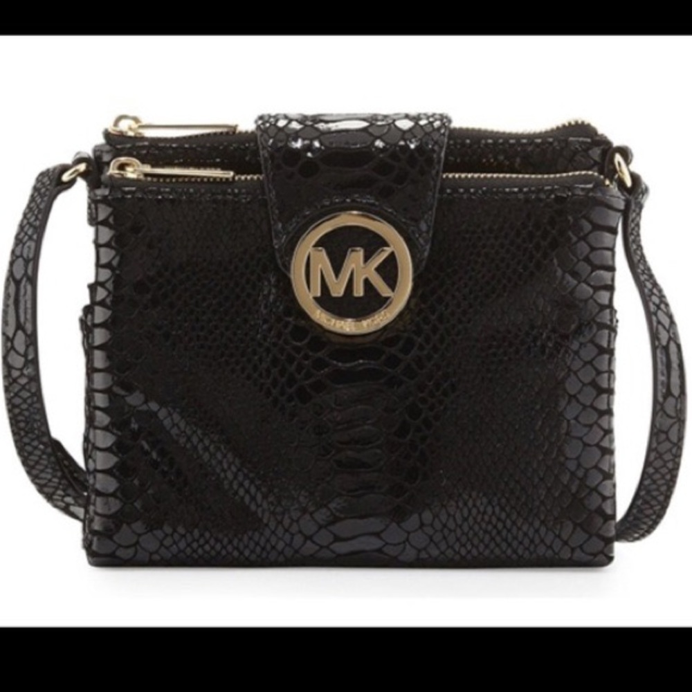 Michael Kors Large Fulton Python Crossbody Bag - image 1